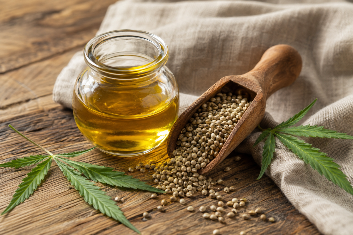 Dog Food with Hemp Seed Oil