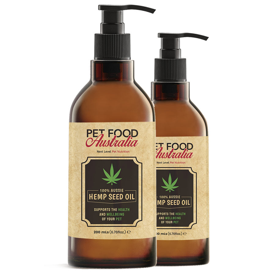 Hemp Oil for Dogs Premium Hemp Seed Oil for Pets (200ml) Pet food