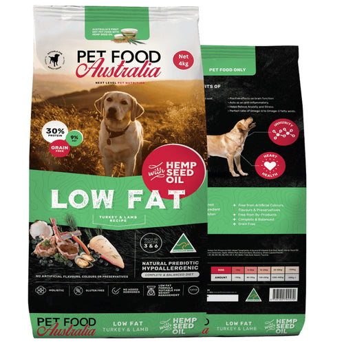 Grain-free turkey and lamb low fat dry dog food
