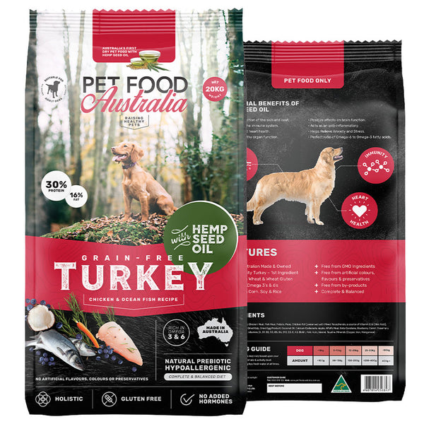Grain free turkey dry dog food